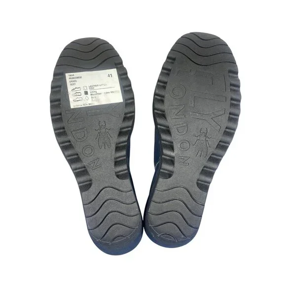 NWT Fly London Yava Ankle Boots EU 41 US 10/10.5 Gray Blue New MSRP$225 - Picture 8 of 16